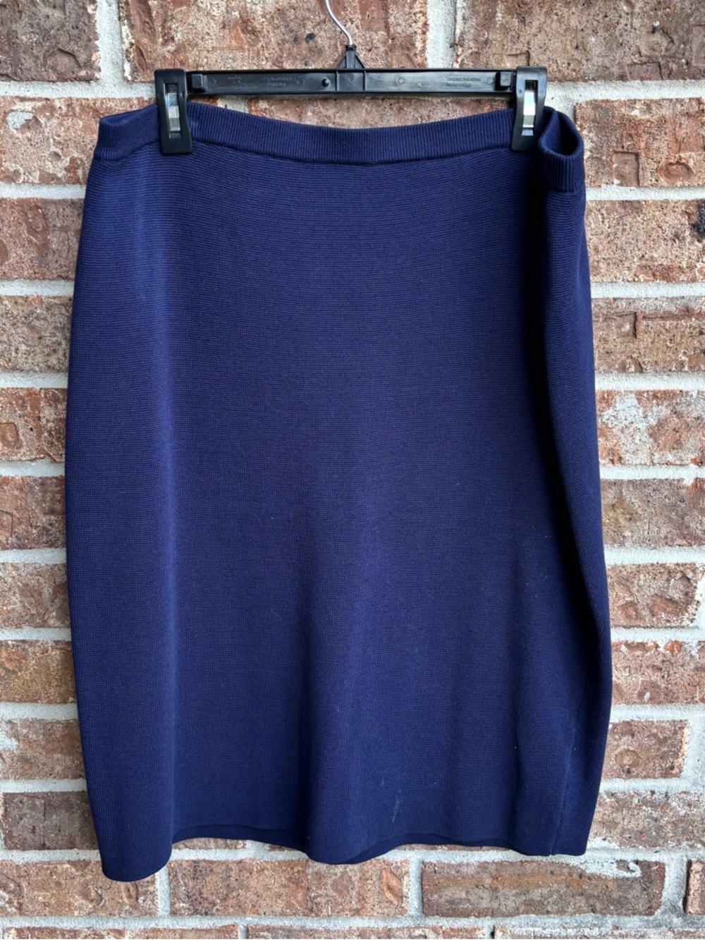 Eileen fisher silk & cotton Navy Knit Pencil Skirt
